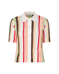 Short Sleeve Crochet Polo