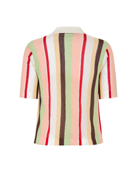 Short Sleeve Crochet Polo
