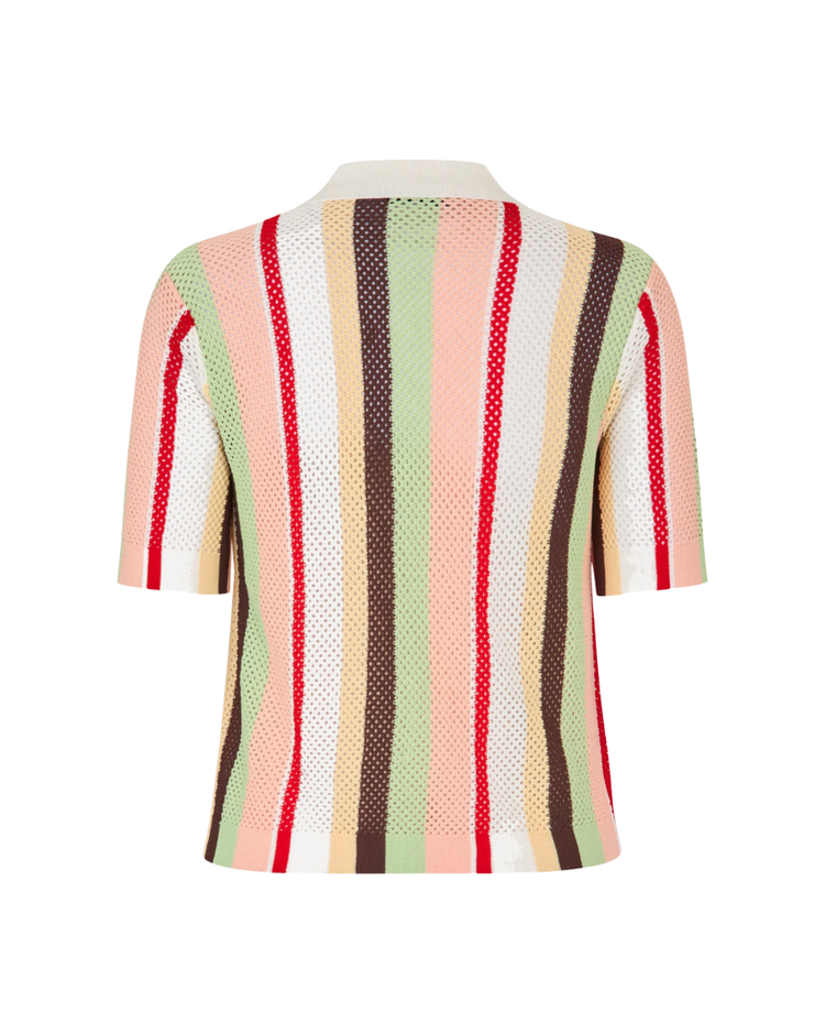 Short Sleeve Crochet Polo