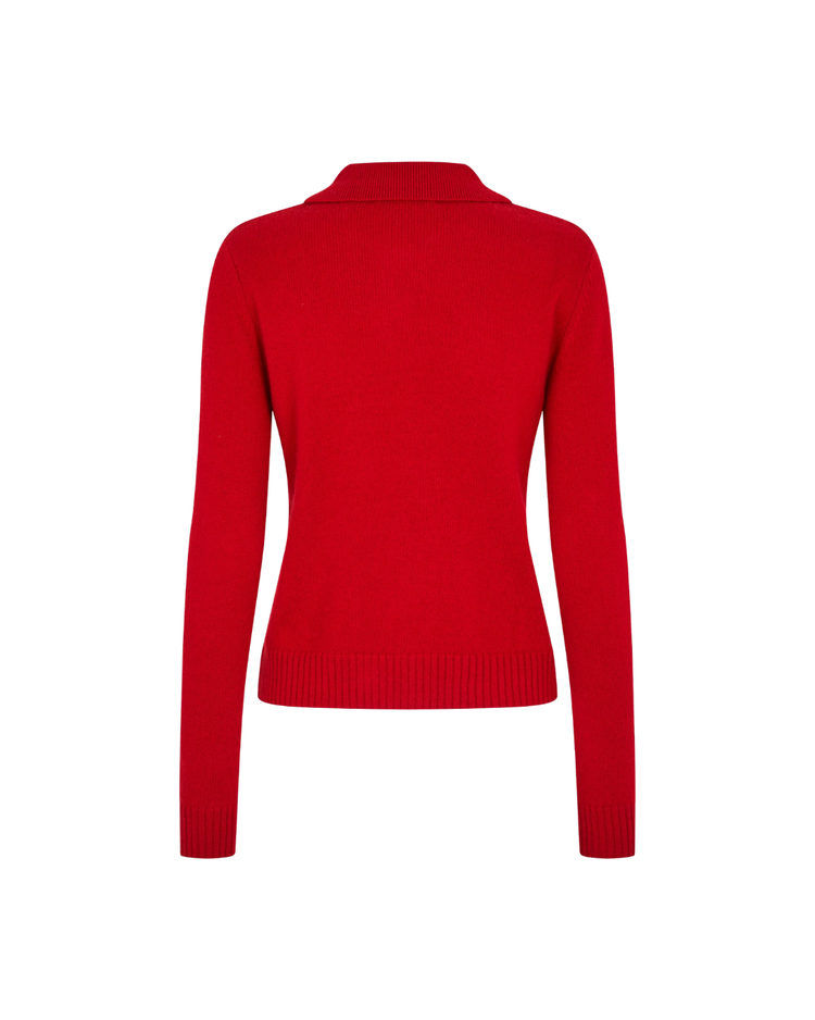 Button Up Long Sleeve Polo Knit