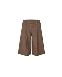 Belted Tailored Bermuda