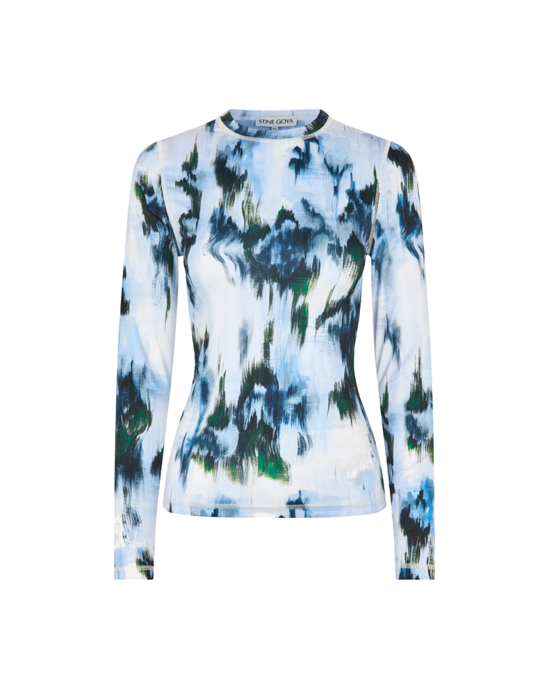 Elastic Long Sleeve Top
