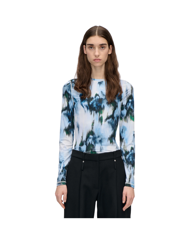 Elastic Long Sleeve Top