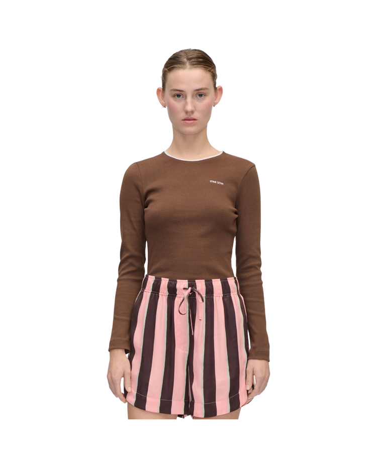Long Sleeve Rib Top