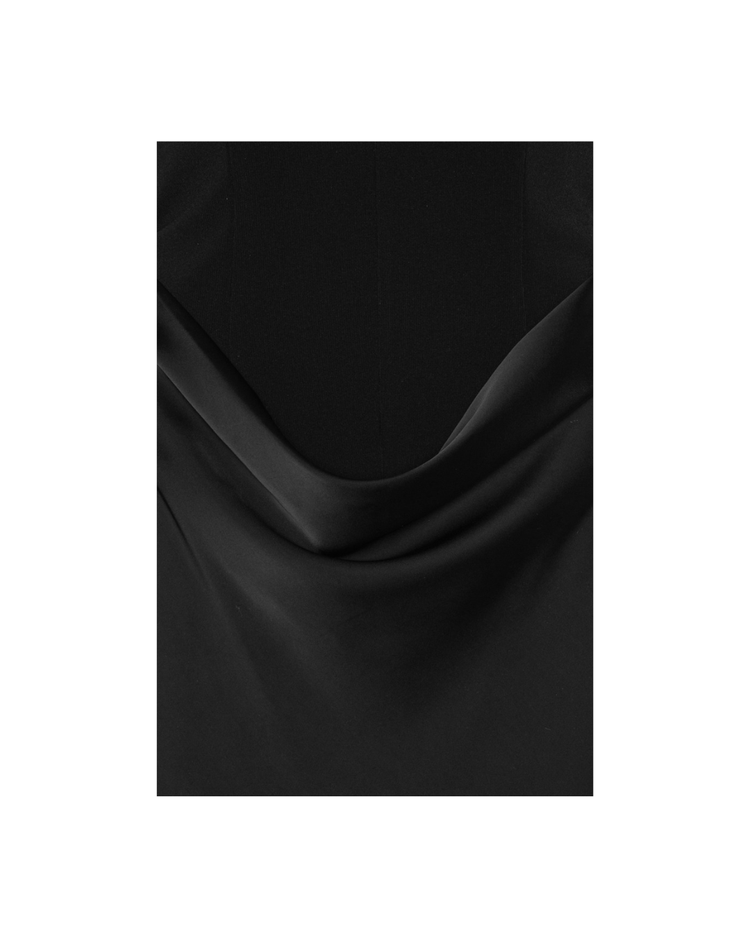 Capsleeve Draped Maxi Dress