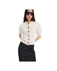 Firm Knit Ss Cardigan