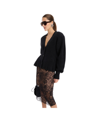 Knit Peplum Cardigan
