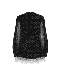 Minidress Ls Lace Detail