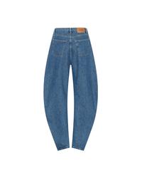 Draped Barrel Leg Jeans