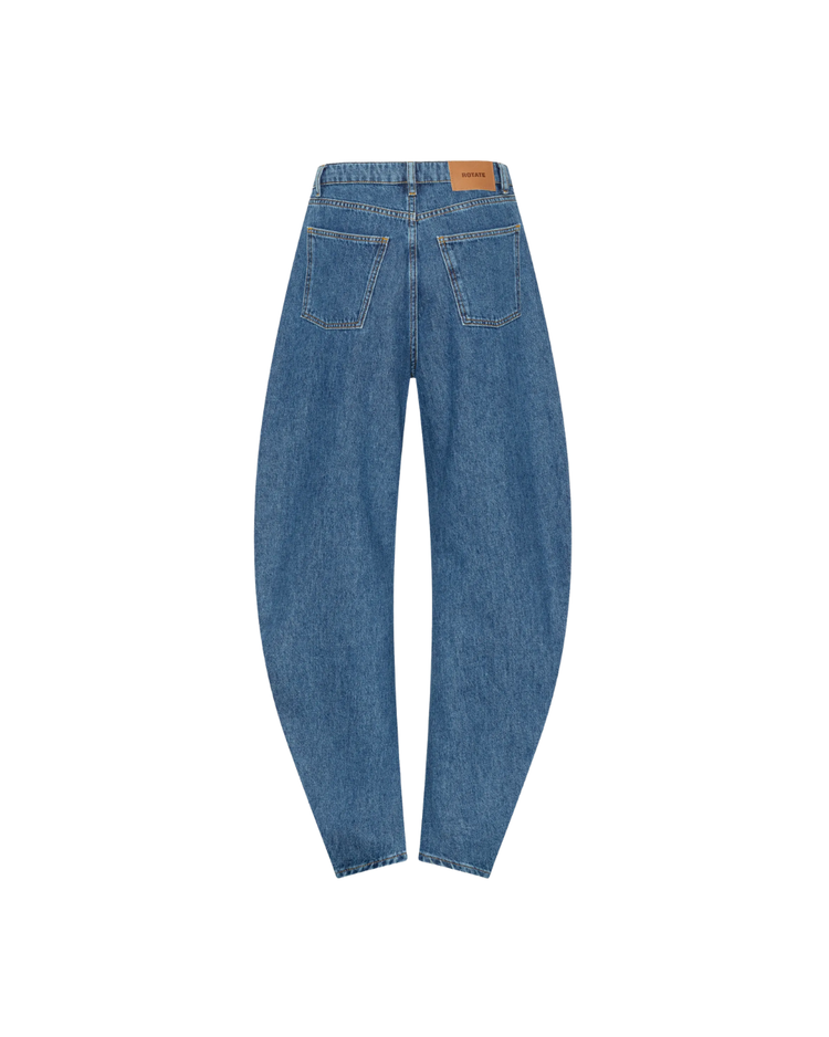 Draped Barrel Leg Jeans