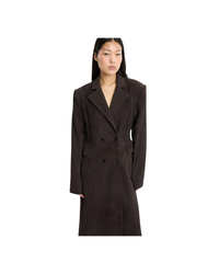 Suede Long Coat