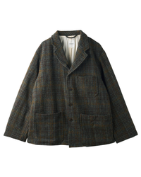 Harris Tweed Four-button Coverall Jacket