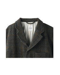 Harris Tweed Four-button Coverall Jacket
