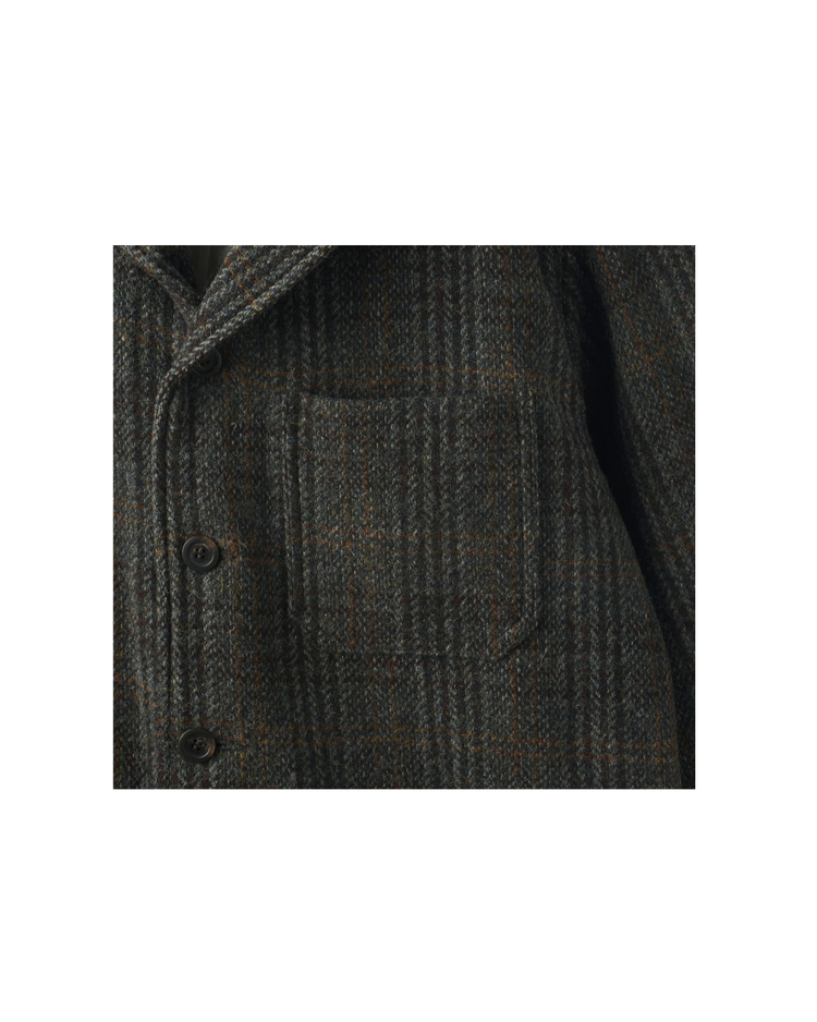 Harris Tweed Four-button Coverall Jacket