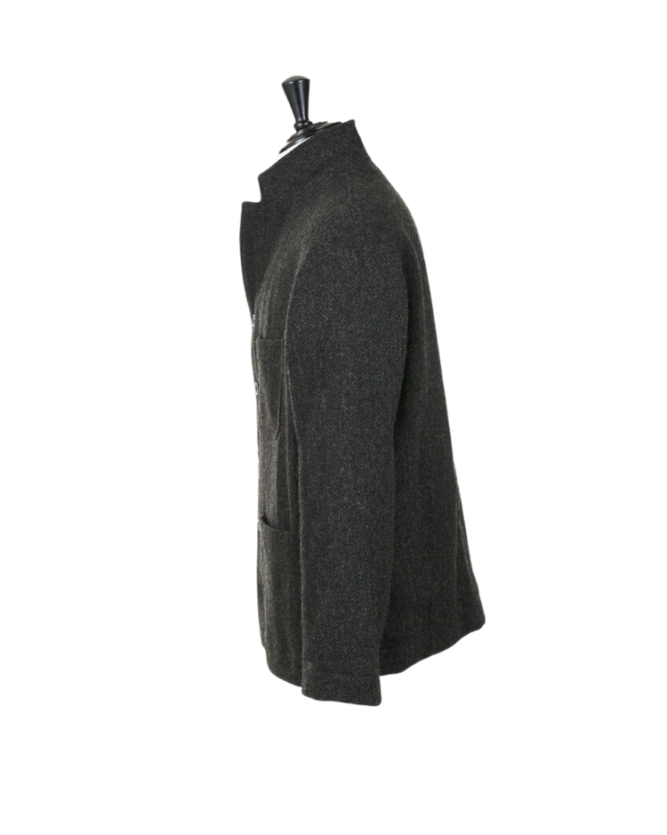 Harris Tweed Four-button Coverall Jacket
