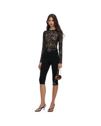 Black Capri Knit Leggings