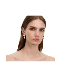Pearl Cluster Droplet Earring