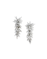 Silver Beaded Dangle Earring