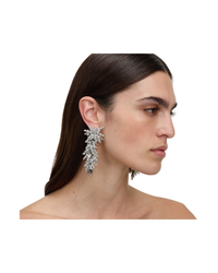 Silver Beaded Dangle Earring