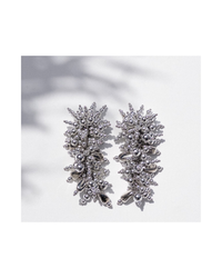 Silver Beaded Dangle Earring