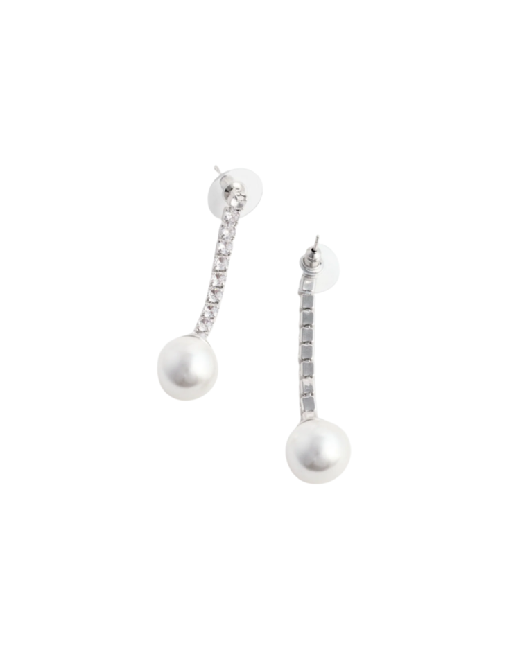Crystal Pearl Droplet Earring