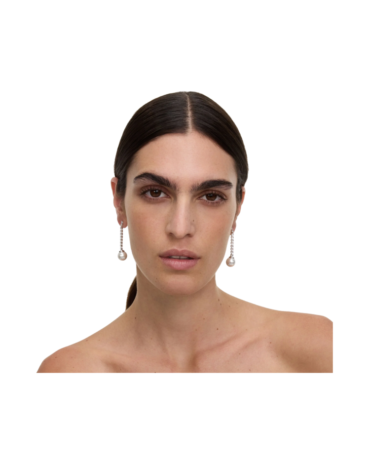 Crystal Pearl Droplet Earring