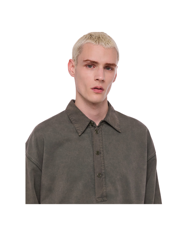 Garment-Dyed Terry Polo