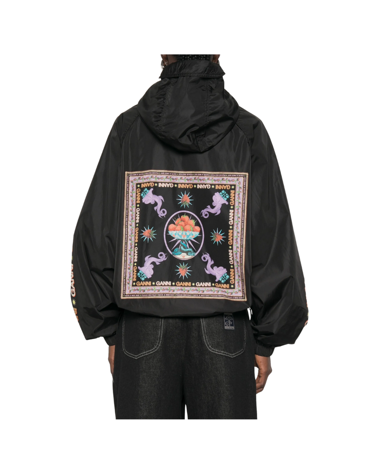 Placement Printed Flyweight Nylon Jacket