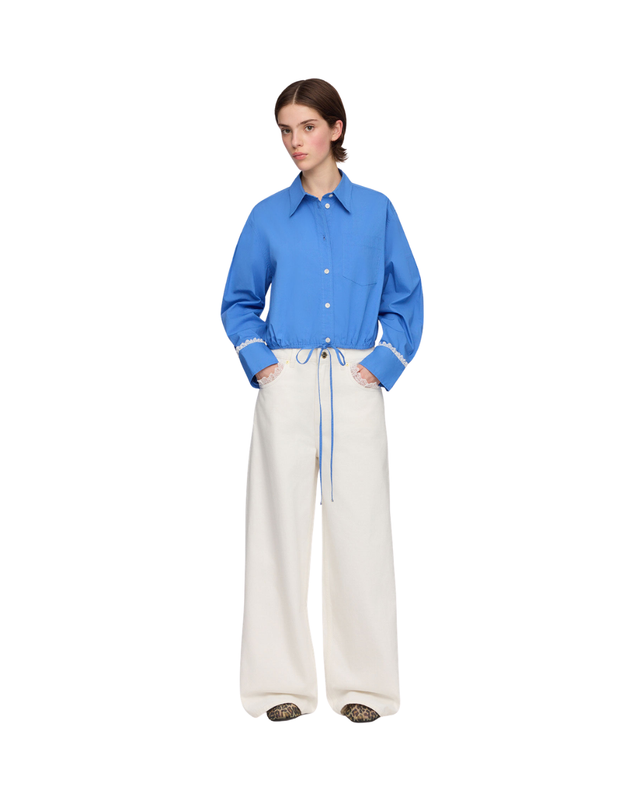 Shirt in Blue Cotton