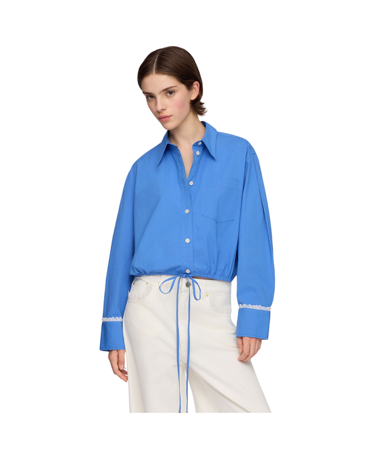 Shirt in Blue Cotton