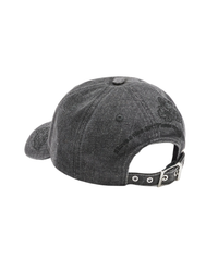 Cap in Embroidered Denim