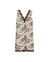 Dress in Zebra Satin