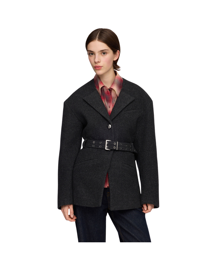 Jacket in Grey Wool