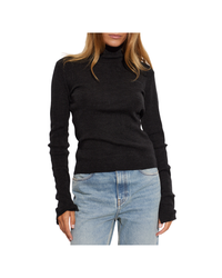 Mini Ribbed Merino Mock Neck