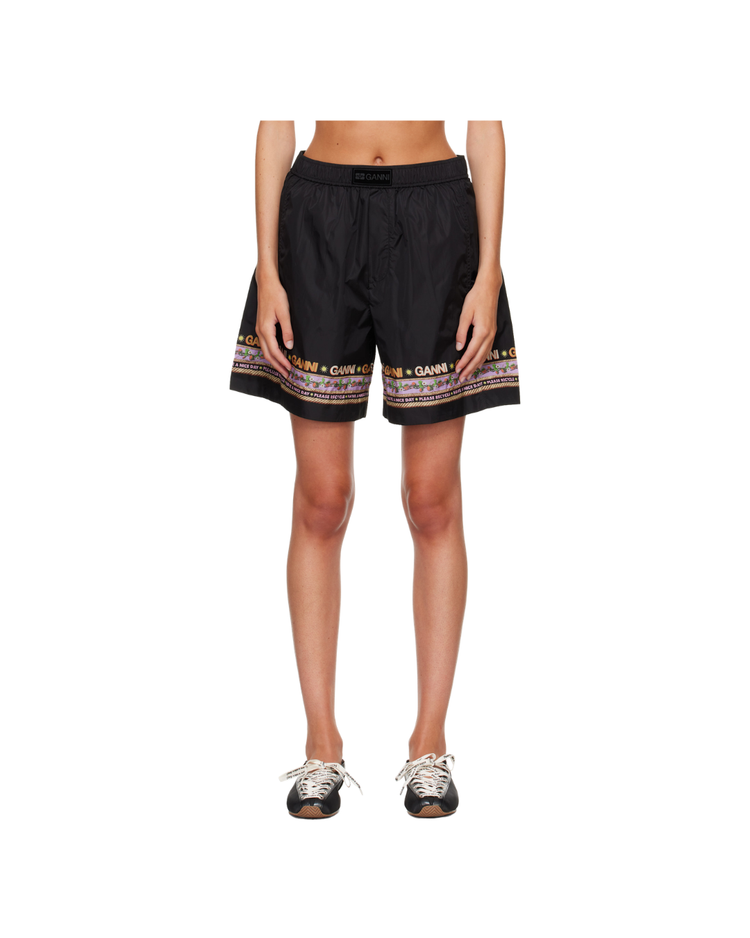 Printed Flyweight Nylon Boxer Shorts