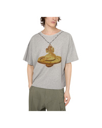 Gold Orb Oversized Box T Shirt