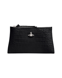 Small Flat Zip Clutch