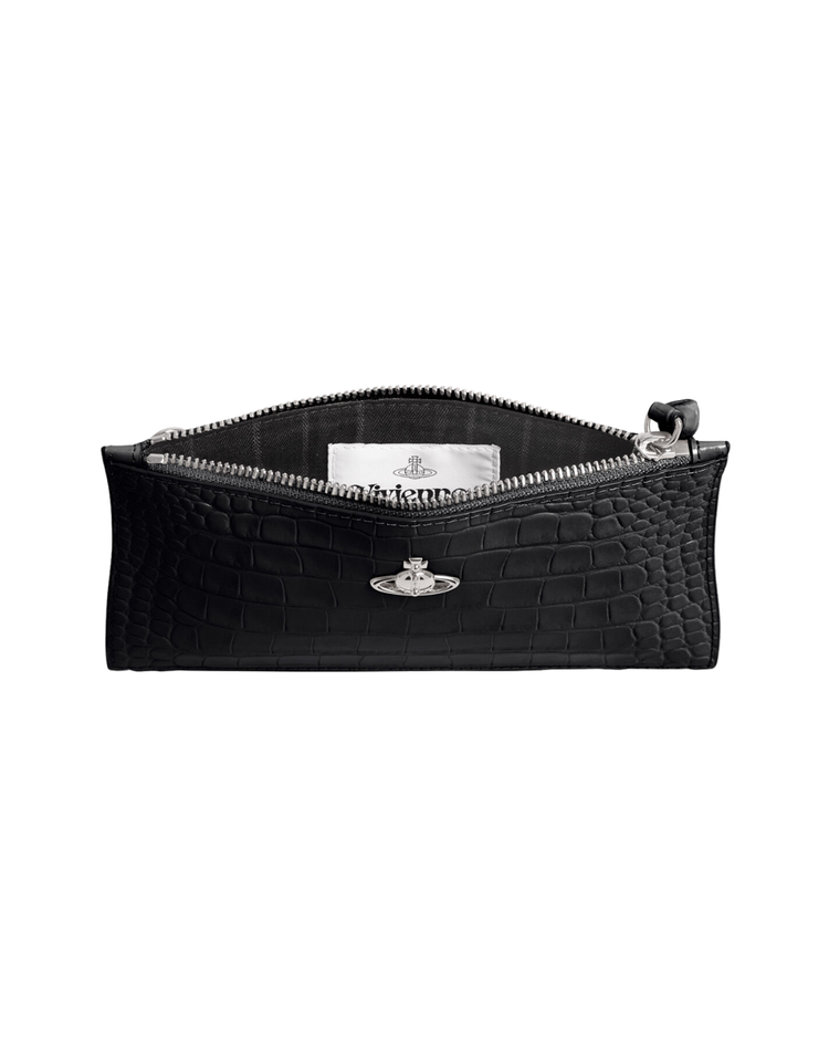 Small Flat Zip Clutch