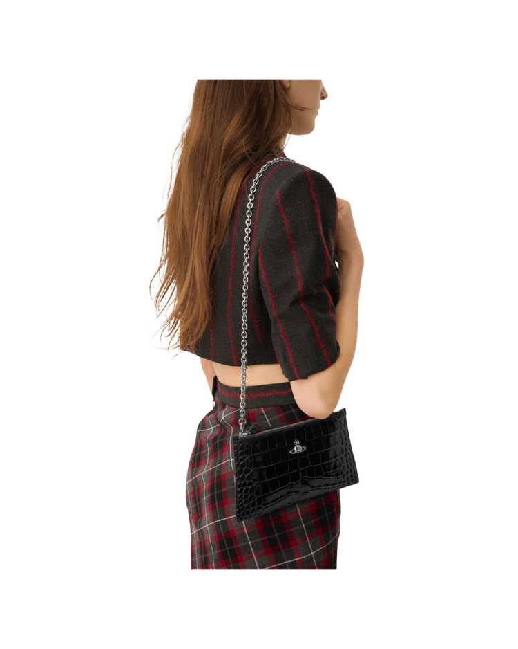 Small Flat Zip Clutch