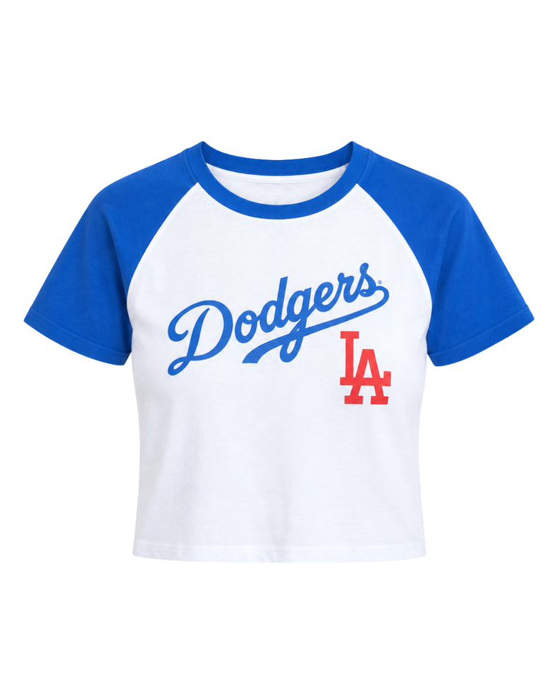 Dodgers Serif Baby Baseball Tee