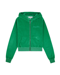 Signature Logo Krystal Zip Hoodie