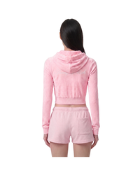 Signature Logo Krystal Zip Hoodie