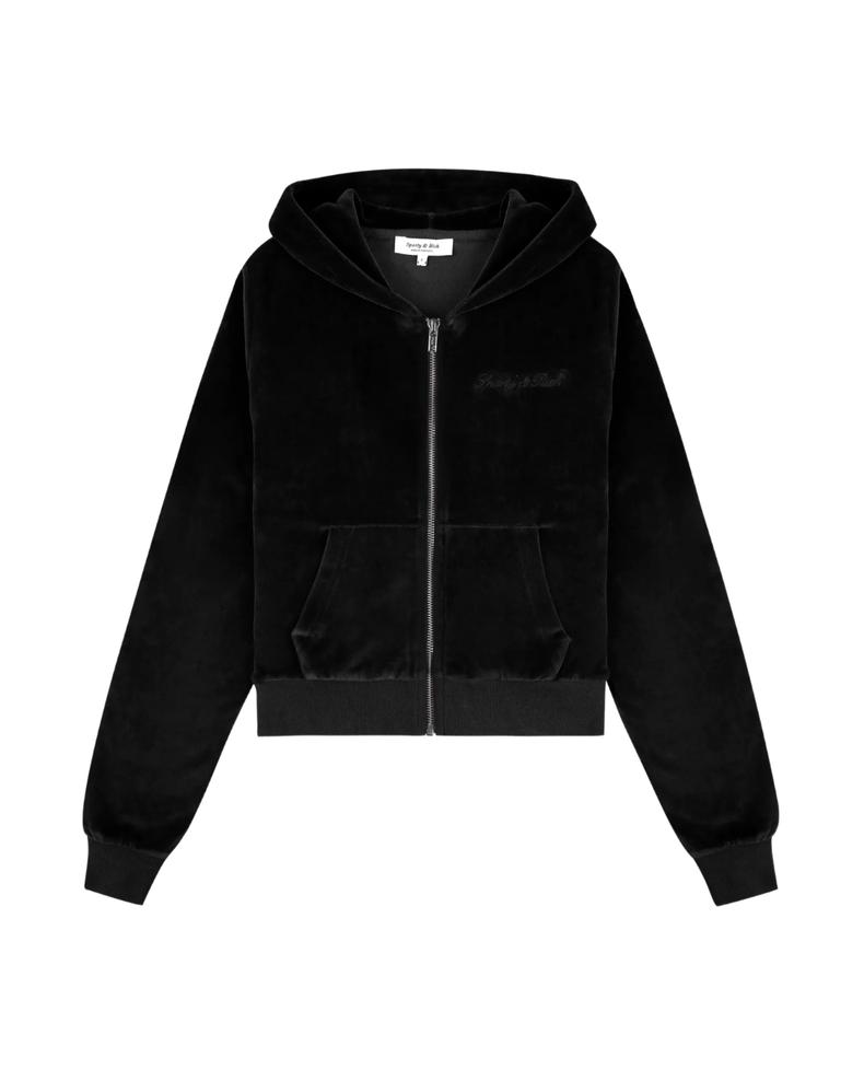 Signature Logo Krystal Zip Hoodie