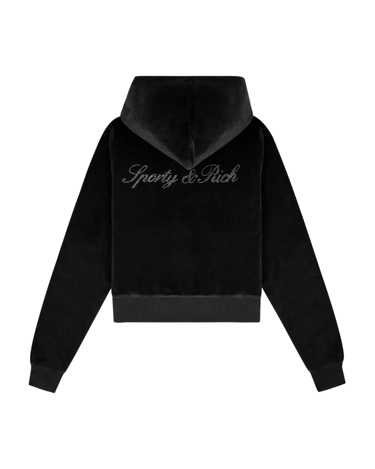 Signature Logo Krystal Zip Hoodie