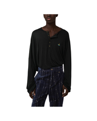 Long Sleeve Squiggle Henley
