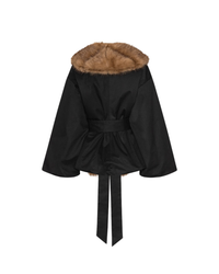 Faux Fur Collar Jacket