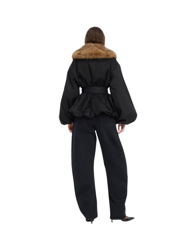 Faux Fur Collar Jacket
