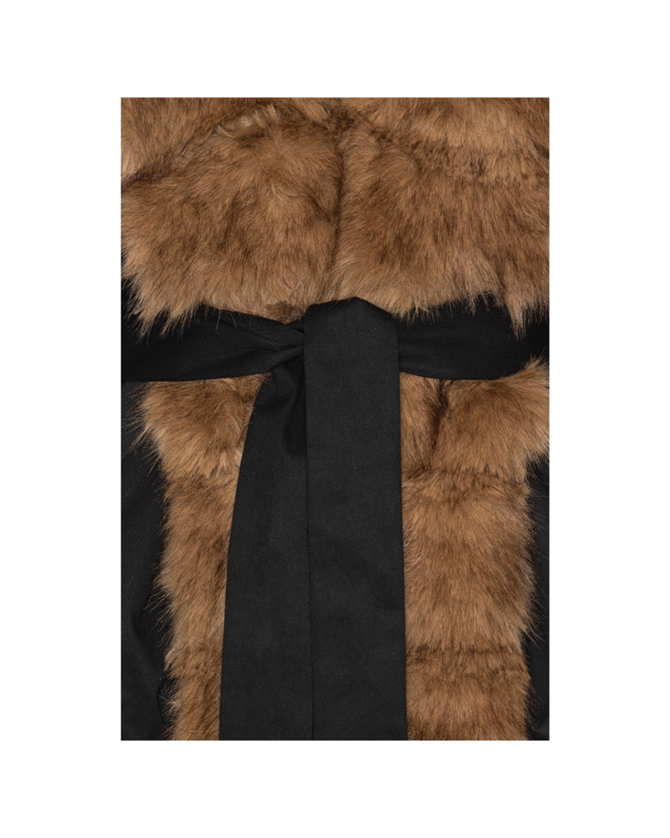 Faux Fur Collar Jacket