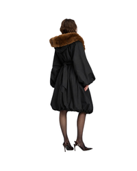 Faux Fur Collar Coat