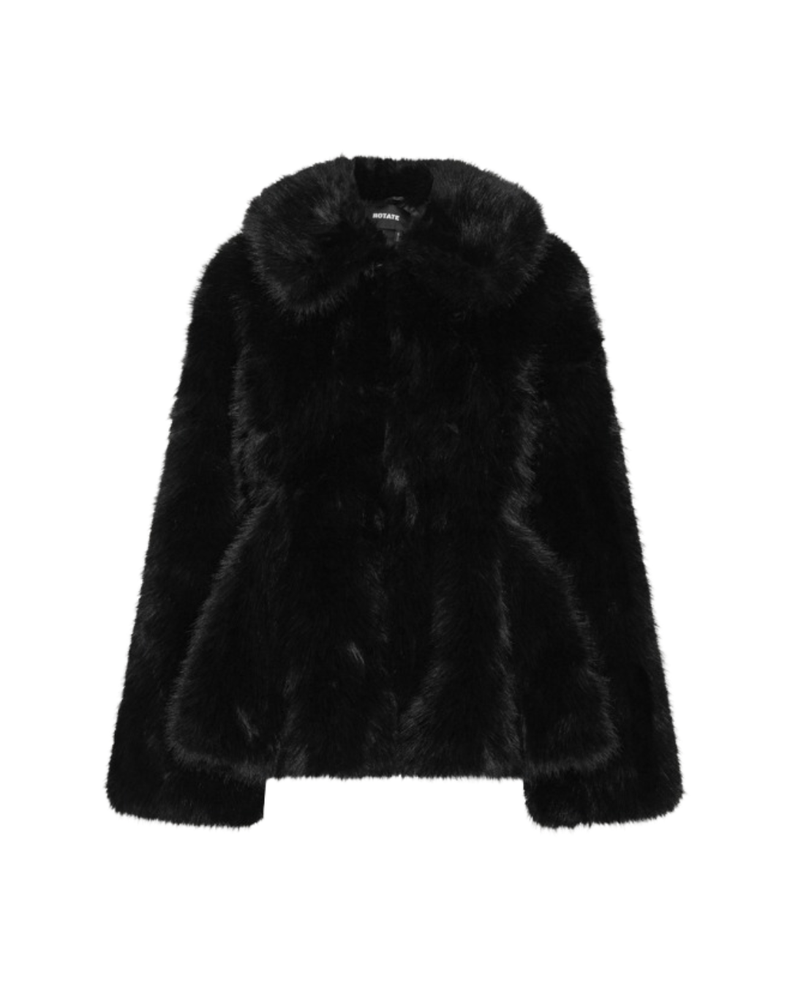 Faux Fur Flared Jacket
